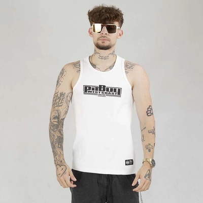 Tank Top Pit Bull Rib Classic Boxigng biały