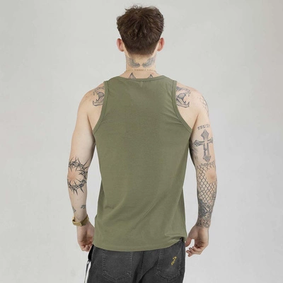 Tank Top Pit Bull Slim Fit Small Logo oliwkowy
