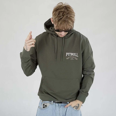 Bluza Pit Bull Hoodie Troublemaker ciemna zielona