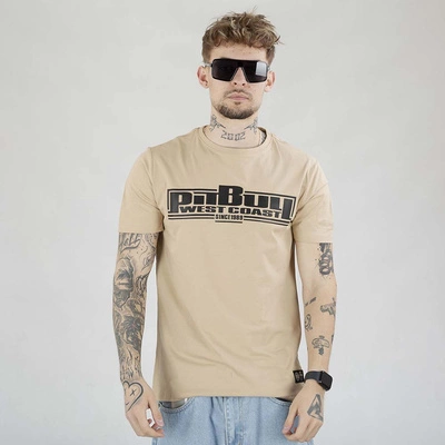 Koszulka Pit Bull Classic Boxing beżowa