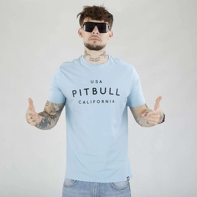 Koszulka Pit Bull Slim Fit USA Cal błękitna