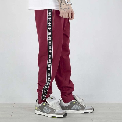 Spodnie dresowe Pit Bull Tape Nugget bordowe