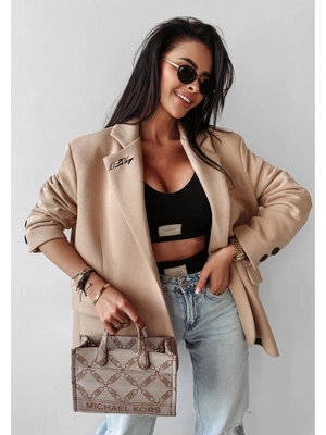 Damska Marynarka Olavoga Sakko beżowa