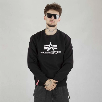 Bluza Alpha Industries Crewneck Basic 178302 czarna