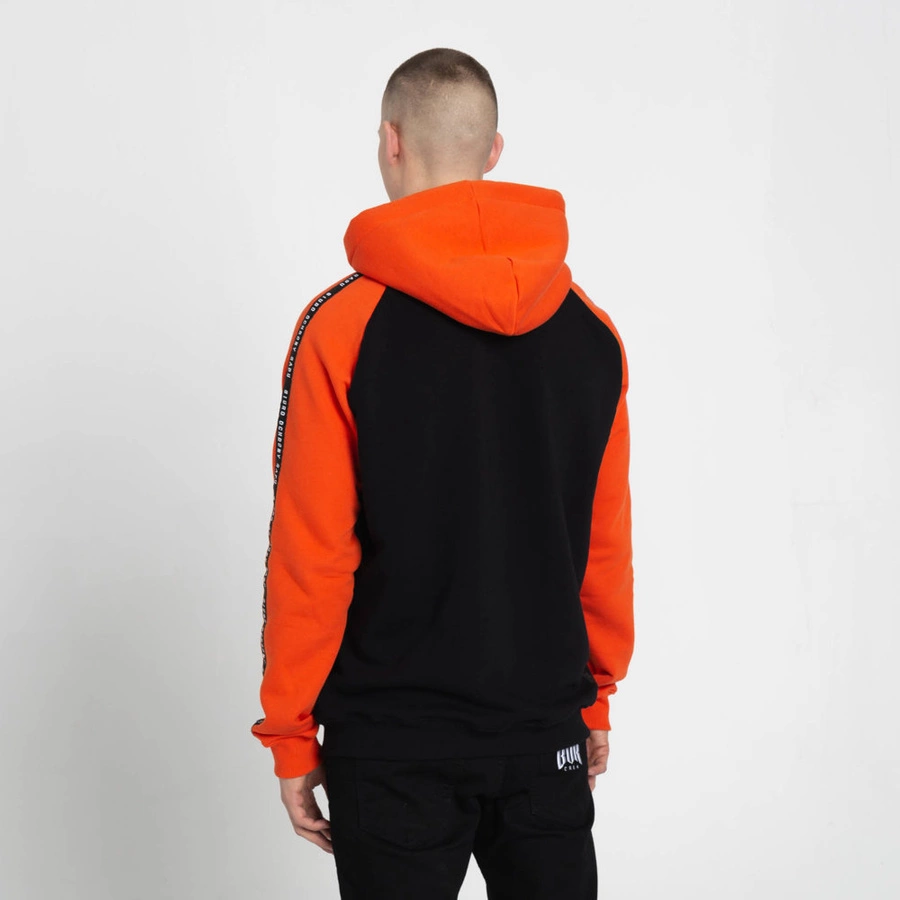 Bluza Hoodie Biuro Ochrony Rapu LAMPAS pomarańczowo-czarna