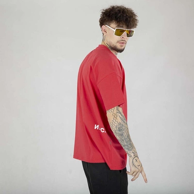 Koszulka Nice View Brand Sharp czerwona