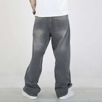 Spodnie Stoprocent Baggy Washed Black czarne sprane 