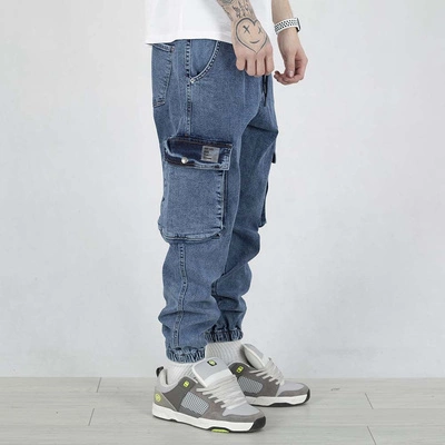 Spodnie Jogger I8 Denim BOY31 niebieskie