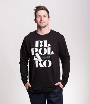 El Polako LETTERS Longsleeve Czarny
