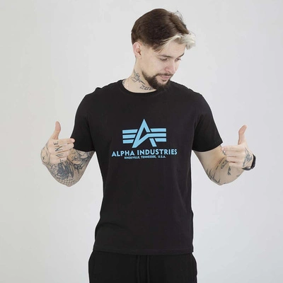 Koszulka Alpha Industries Basic 100501 czarno niebieska