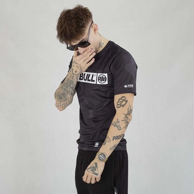 Koszulka Sportowa Pit Bull Rashguard Net Camo Hilltop II czarna