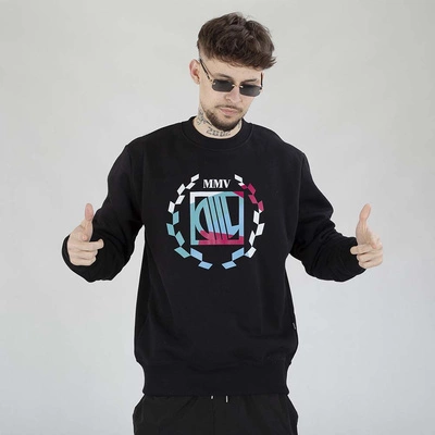 Bluza Diil Crewneck Big Color czarna Laur biały