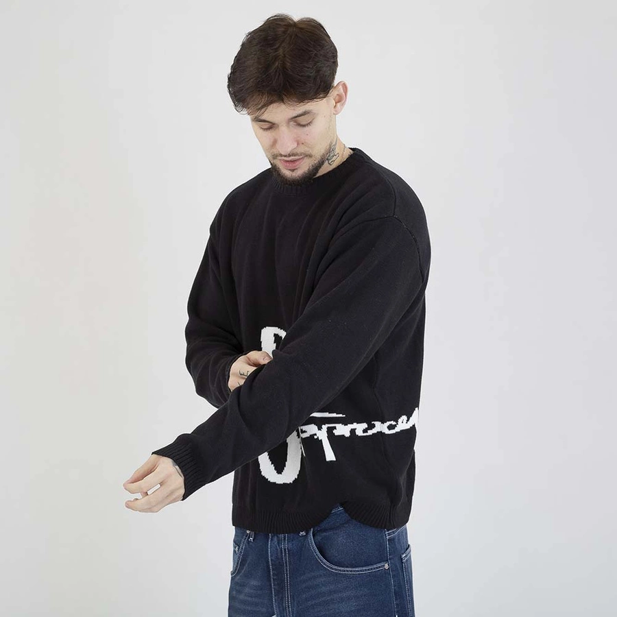 Sweter Stoprocent Tag Frontback czarny