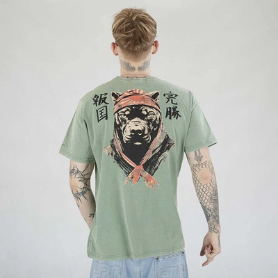 Koszulka Pit Bull Denim Washed Bravery zielona