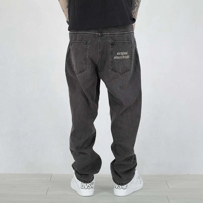Spodnie Mass Jeans Extra Baggy Fit Bergen czarny sprany