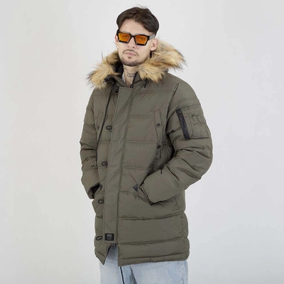 Kurtka Zimowa Parka Pit Bull Kingston II oliwkowa