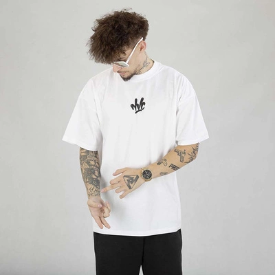 Koszulka Nice View Brand Small Front biało czarna