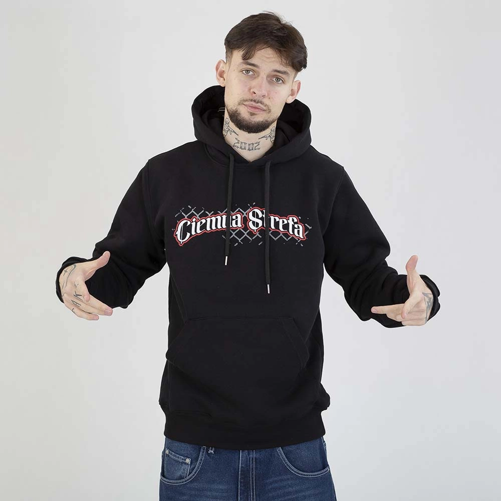 Bluza Hoodie Ciemna Strefa Szacunek czarna