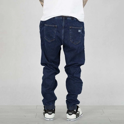 Spodnie Jogger SSG Slim Small Logo ciemno niebieskie