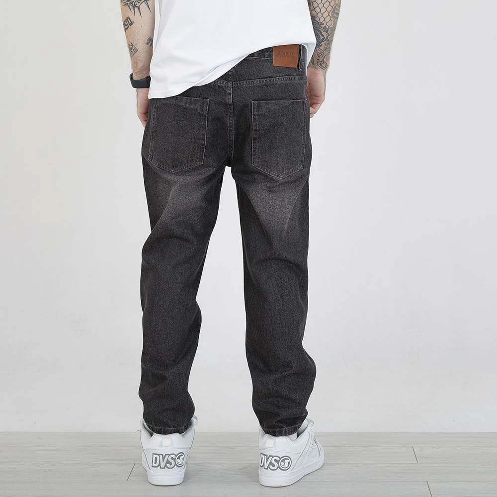 Spodnie Tapered Prosto Serif szare