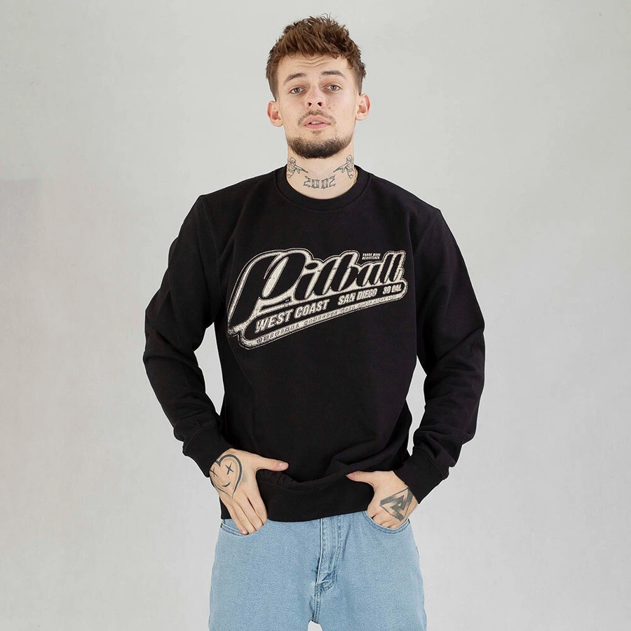 Bluza Pit Bull crewneck Terry Black Brand czarna