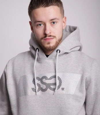 Smoke Story HOLOGRAM Bluza z Kapturem Jasny Szary