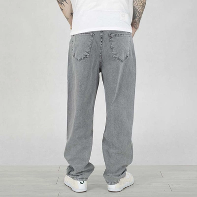 Spodnie I8 Denim Baggy Cargo BAG03 light grey jeasnowe