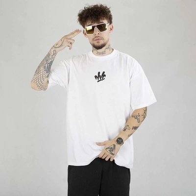 Koszulka Nice View Brand Small Front biało czarna