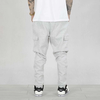 Spodnie Dresowe SikSilk Essentials Cargo Jogger szare