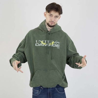 Bluza Prosto Hoodie Demage washed khaki