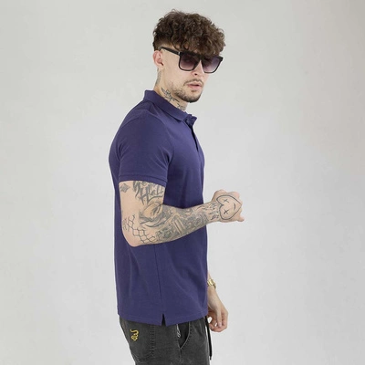 Koszulka Polo 4F M130 fioletowa