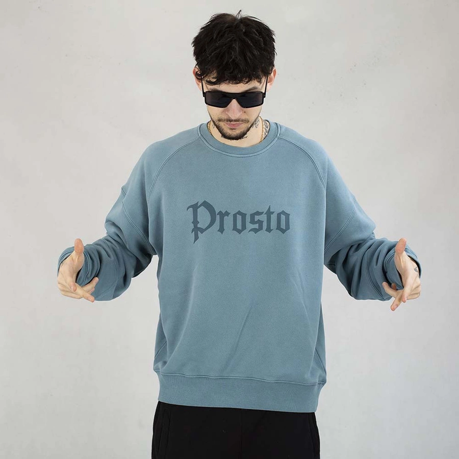 Bluza Prosto Crewneck Goth turkusowa