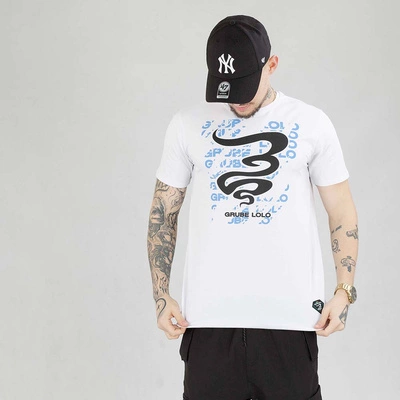 Koszulka Grube Lolo Dymek Fonts biała