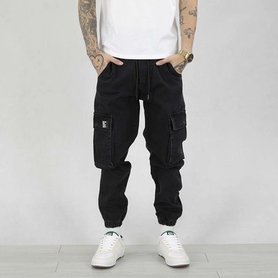 Spodnie Jogger Cargo I8 Denim BOZ19 black jeans