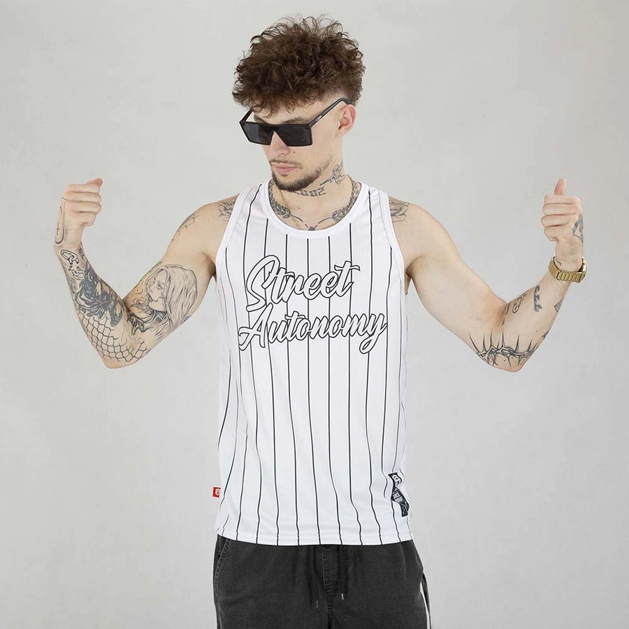 Tank Top Street Autonomy Baseball biały