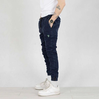 Spodnie Jeansowe Grube Lolo Dymek 001 granatowe 