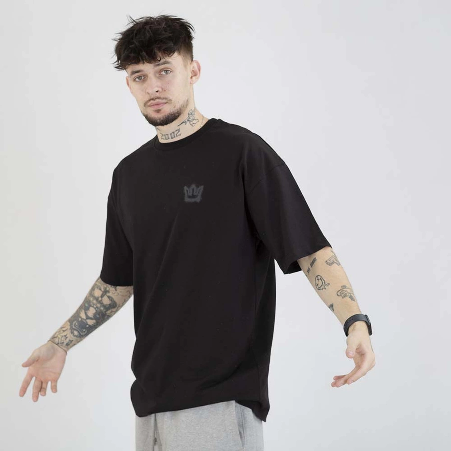 Koszulka Jigga Wear Oversize Black Spray czarna