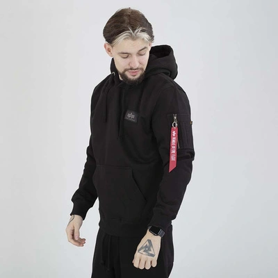 Bluza Alpha Industries Hoodie Back Print 178318 czarna