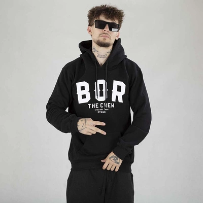 Bluza Hoodie B.O.R. Biuro Ochrony Rapu Borcrew The Crew czarna