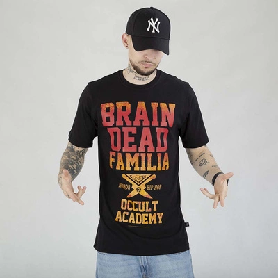 Koszulka Brain Dead Familia Occult Academy Fire czarna