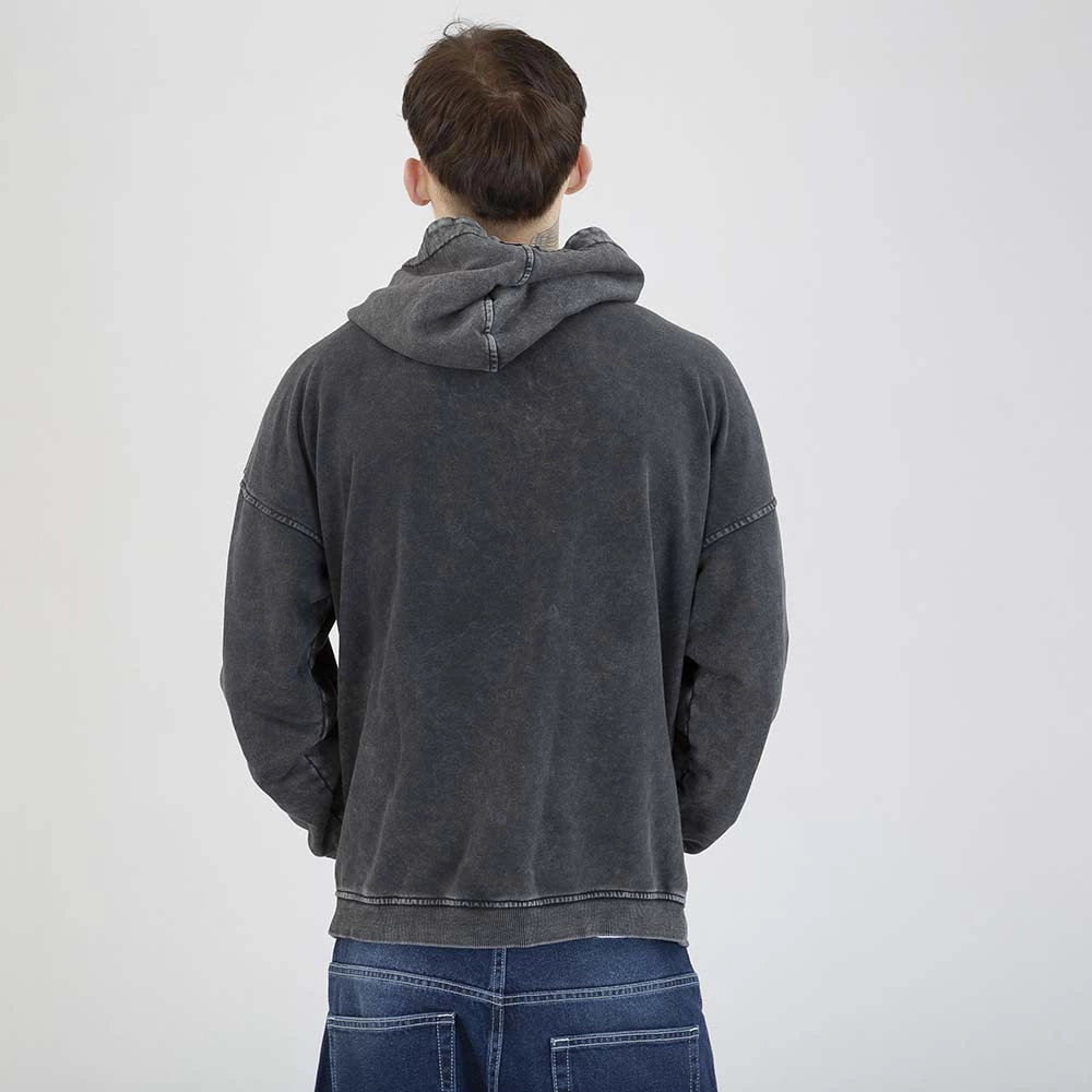 Bluza Stoprocent Hoodie Haft Bark Small czarna sprana