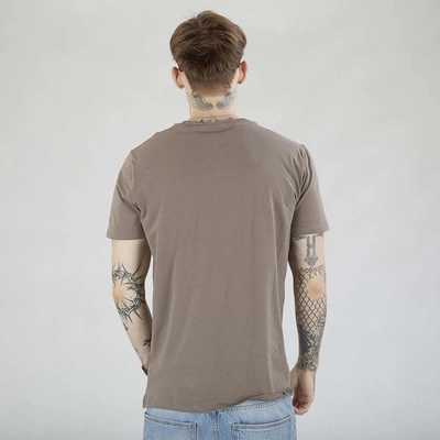 Koszulka Pit Bull Slim Fit USA Cal szaro brązowa