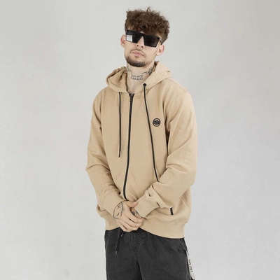 Bluza Pit Bull Hoodie ZIP Terry Small Logo beżowa