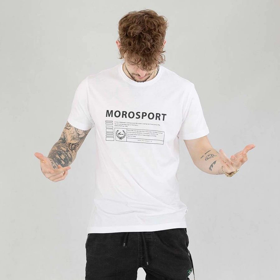 Koszulka Moro Sport Moro Rectangle Dark biała