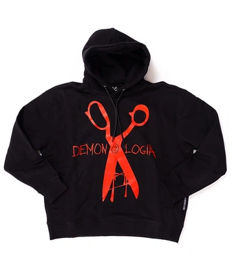 Bluza Demonologia Nożyczki czarno czerwona