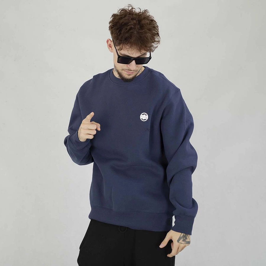 Bluza Pit Bull crewneck Small Logo granatowa