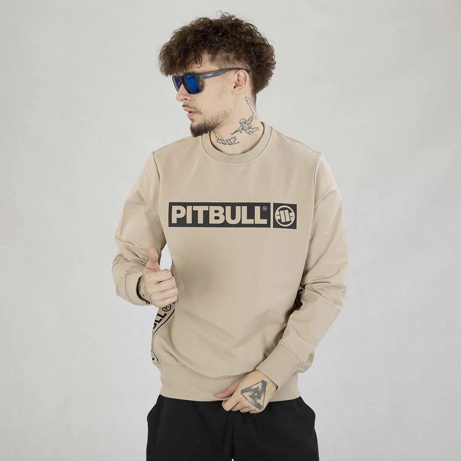 Bluza Pit Bull Crewneck French Terry Albion beżowa