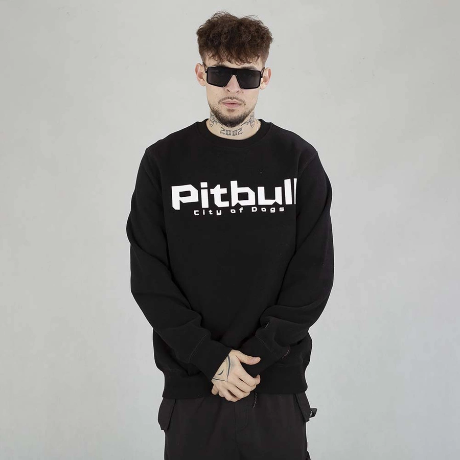 Bluza Crewneck Pit Bull City Of Dogs czarna