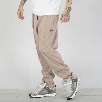 Spodnie Dresowe Jigga Wear Gum Simple Crown beżowe