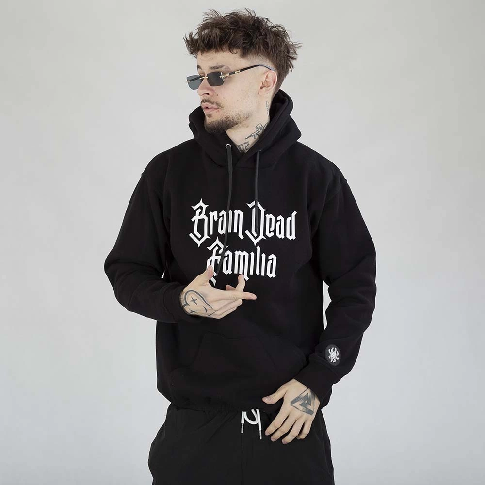 Bluza Brain Dead Familia Kat czarna